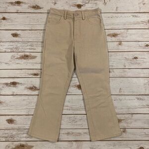 Balenciaga Women’s Cream Cropped Straight Leg Jeans Size 36/Small